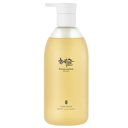 Hesul Korean Soybean Shampoo, Sulfate & Silicone-Free, Deep Scalp Cleanse, Hypoallergenic, Fermented Black Soybean Extract, pH-Balanced | 500ml
