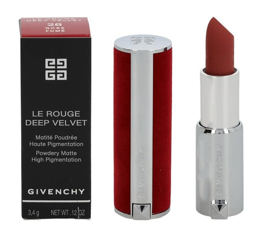 Givenchy Le Rouge Deep Velvet Matte Lipstick - 28 Rose Fume | 0.12 oz Long-Lasting Color