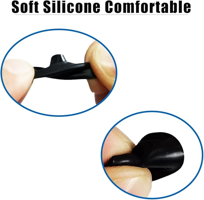 Silicone Ear Tips for Beats Studio Buds - Replacement Tips for Beats Earbuds, Fit Pro, Solo Buds, PowerBeats Pro 2, 6 Pairs (Black, S/M/L)