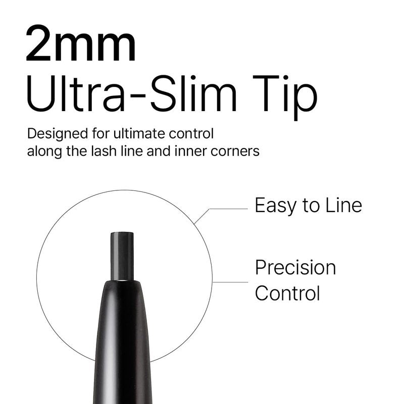 CLIO Sharp So Simple Waterproof Pencil Liner, 2mm Ultra Slim Precision Tip, Smooth Tug Free Glide, Smudge Resistant Long Wear Formula, Clean Eye Definition, Easy Control For Daily Makeup (001 Black)