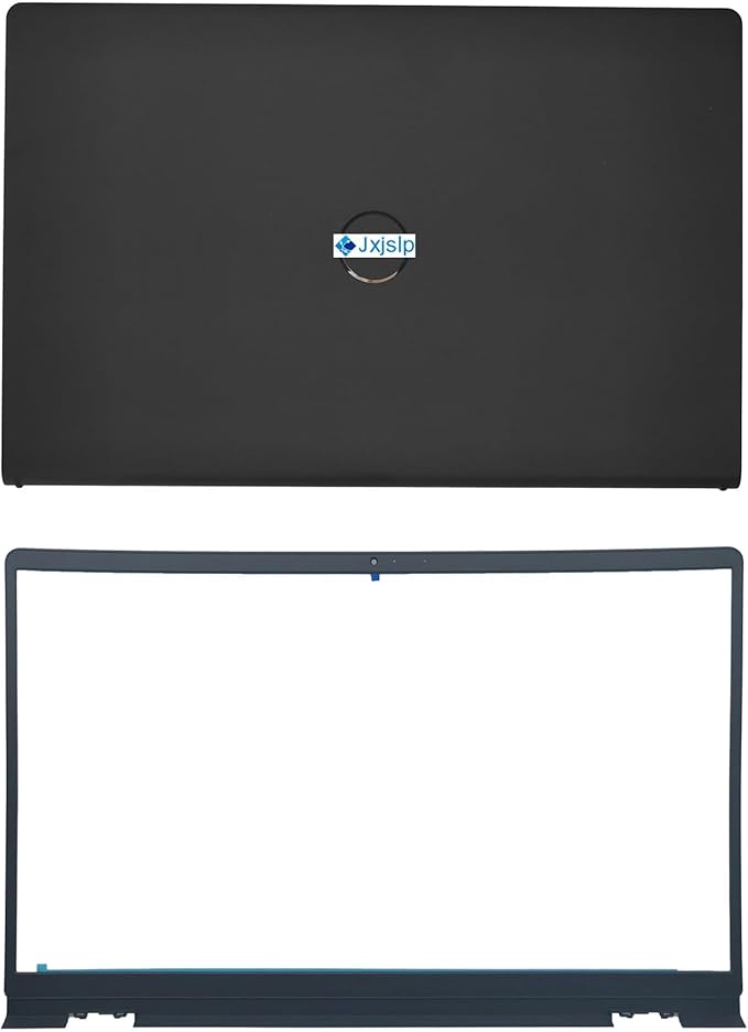 Jxjslp Replacement LCD Back Cover Top Case Lid Front Bezel Frame with Hinges for DELL Inspiron 15 3510 3511 3515 Series Laptop 0WPN8 00WPN8 9WC73 09WC73 AP3LE000901 Black
