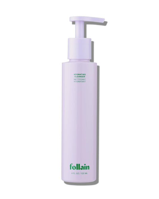 Follain Hydrating Cream-to-Lather Gentle Facial Cleanser for Dry Sensitive Skin | BHA-Alternative Willowbark, Rosehip Oil, Glycerin - Non-Stripping- Clean Beauty, Vegan & Cruelty-Free