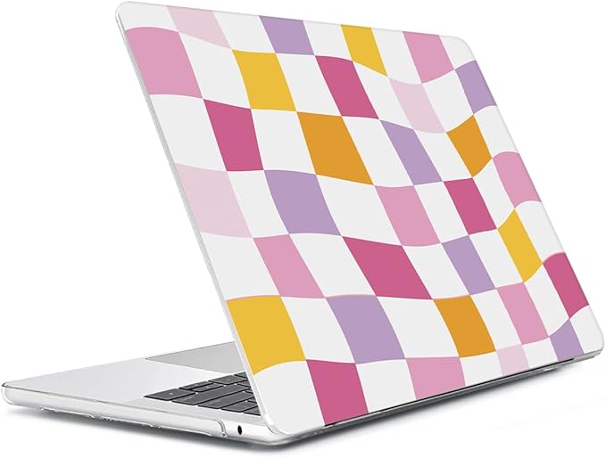 HOHAIYOO Compatible with 2026 2025 2024-2022 MacBook Air 13 inch Case M5 A3449 M4 A3240 M3 A3113 M2 A2681, Hard Shell&Keyboard Cover&Screen Film&Webcam Cover for New M5 MacBook Air 13.6 inch, Lattice