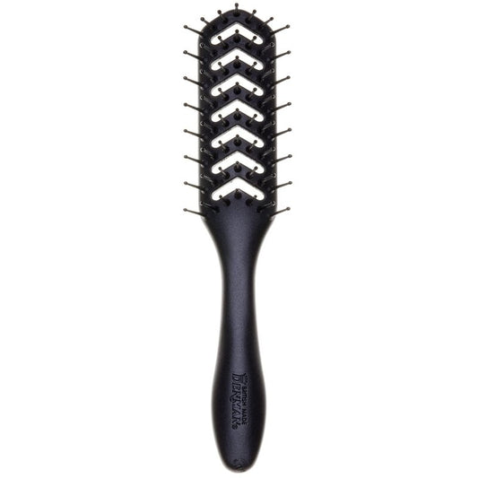 Denman D200 Flexible Vent Brush - Blow Drying Hair Brush for Curly, Thick & Straight Hair | Unisex, Black