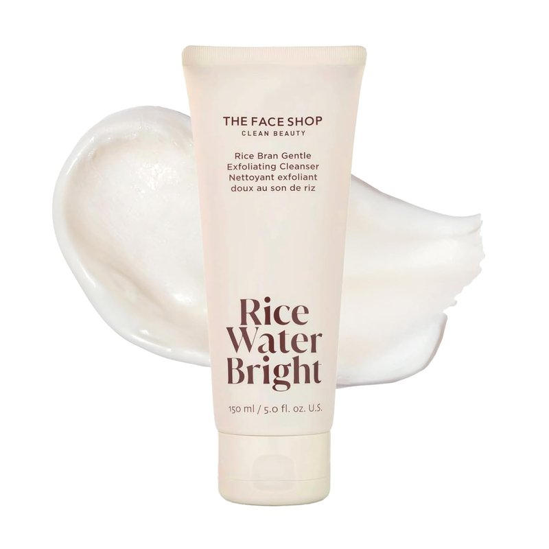 Rice Water Bright Exfoliating Cleanser - Gentle Vegan Face Wash for Hydration & Brightening | Korean Skincare