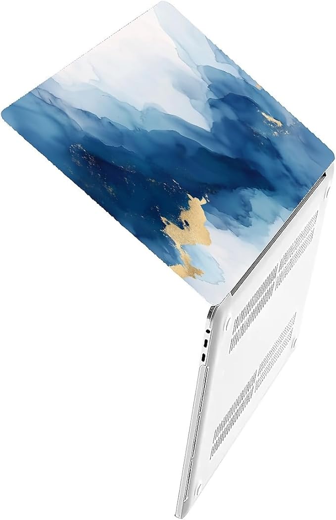 COTAIL Compatible with MacBook Air 13.3 13.6 Inch Case 2022 2021 2020 2019 Plastic Hard Shell Case Cover,13.3 Pro(A1706/A1708/A1989/A2159/A2289/A2338), Blue Marble