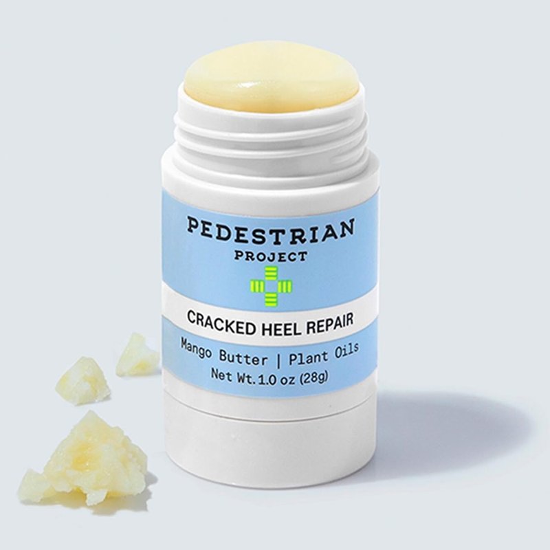 Pedestrian Project Cracked Heel Repair Foot Care Balm, Smooths & Fills Cracks & Rough Skin with Healing Shea & Mango Butters, Vegan, Cruelty Free, 1 oz
