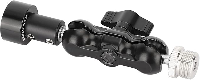 CAMVATE Mini Ball Head Microphone Mount with 5/8"-27 Male & Female Adapter