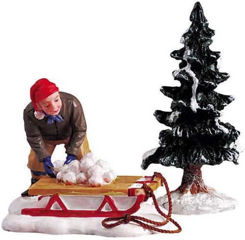 Lemax Village Collection | Ready for a Fight Figurines - Set of 2 for Holiday Decor
