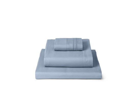 Mellanni Twin Sheets Set - 3 PC Iconic Collection Bedding - Hotel Luxury, Extra Soft, Cooling Bed Sheets - Wrinkle, Fade, Stain Resistant (Twin, Blue Hydrangea)