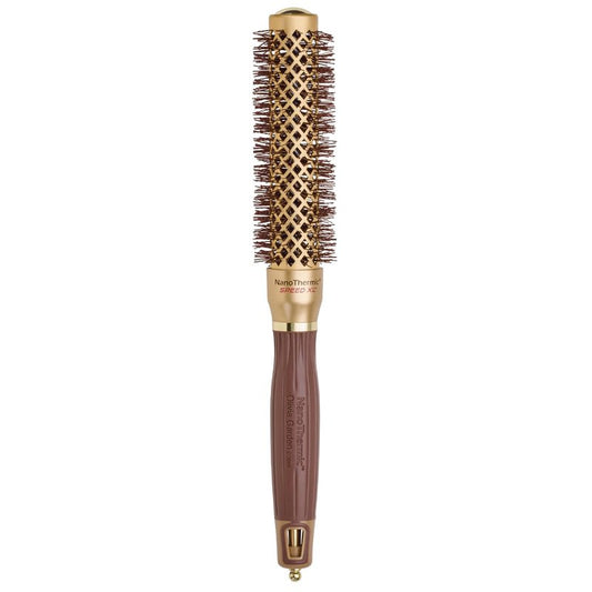 Olivia Garden NanoThermic Ceramic + Ion Speed XL Round Thermal Hair Brush - Not Electrical - Professional Blowout Brush for Normal to Thick Hair - 1"-Diameter Barrel - NTXL-24