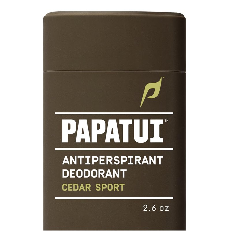 PAPATUI Triple Action Antiperspirant for Men - Sweat Control & Odor Neutralizer | Cedar Sport | 2.6 oz