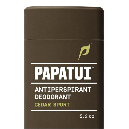 PAPATUI Triple Action Antiperspirant for Men - Sweat Control & Odor Neutralizer | Cedar Sport | 2.6 oz