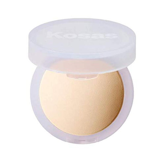 Kosas Cloud Set Pressed Setting Powder – Translucent Shine Control Face Powder, Soft Matte Finish, Breezy (Sheer Light)