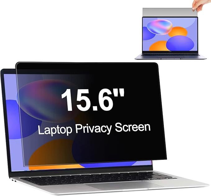JEAPKA Laptop Privacy Screen Filters 15.6 Inch 16:9 Aspect Privacy Filter for 15.6 Inch
