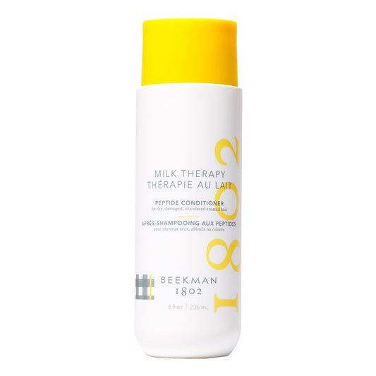 Beekman 1802 Milk Therapy Peptide Conditioner for Dry, Damaged & Color-Treated Hair – Goat Milk Protein, Collagen & Peptide Formula for Softness, Shine & Frizz Control – Sulfate-Free, 8 Fl Oz