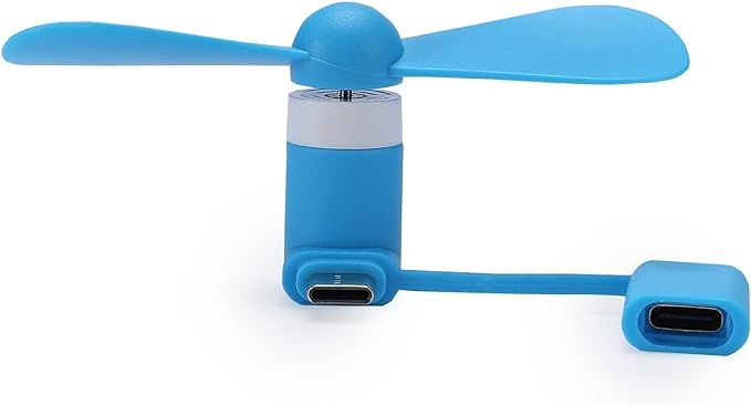 DNTESR Mini Cell Phone Fan 2-in-1 Fan Compatible for iPhone, iPad, Android Smartphone,Tablet - Colorful and Powerful- Cell Phone Summer Accessories (6-Pack)