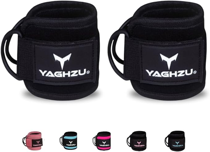 YAGHZU Ankle Straps for Cable Machines Women, Glute Kickback Cable Machine Attachments, Gym Ankle Cuffs, Wrist Cuffs for Workout, Leg Training Accessory, Fitness Gear for Home or Gym