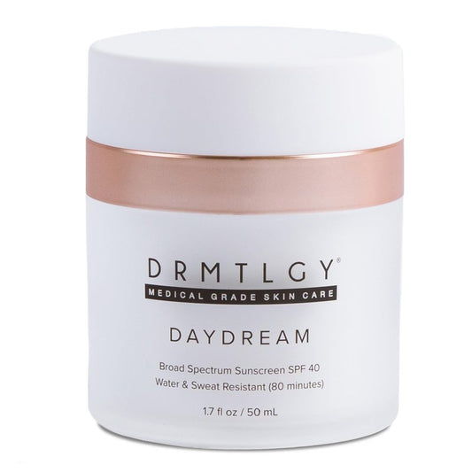 DRMTLGY Day Dream Sunscreen & Face Moisturizer SPF 40 – Water & Sweat-Resistant Sunscreen for Sensitive Skin – UVA/UVB Protection, Skin Care & Makeup Friendly