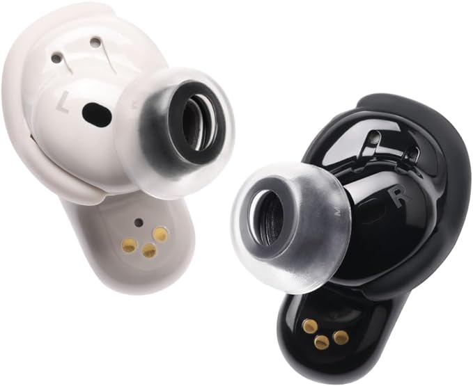 AZLA SednaEarfit Crystal for Bose Earbuds 2 Pair - Bose Earbuds Replacement Tips - Compatible with Bose Quietcomfort Ultra Earbuds, Bose QC Earbuds II (M)
