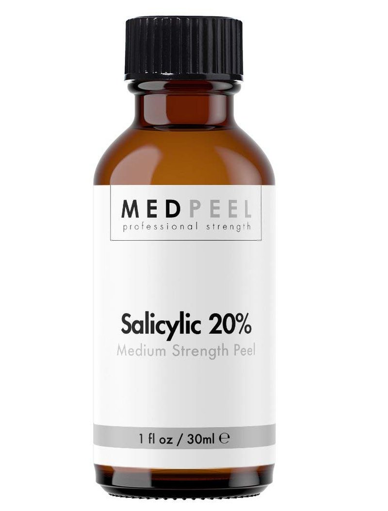 Alpha & Beta Hydroxy Acid Peel Kit - 20% Salicylic & 50% Glycolic | Medium Strength Chemical Peels, 1oz/30ml (Set of 4)