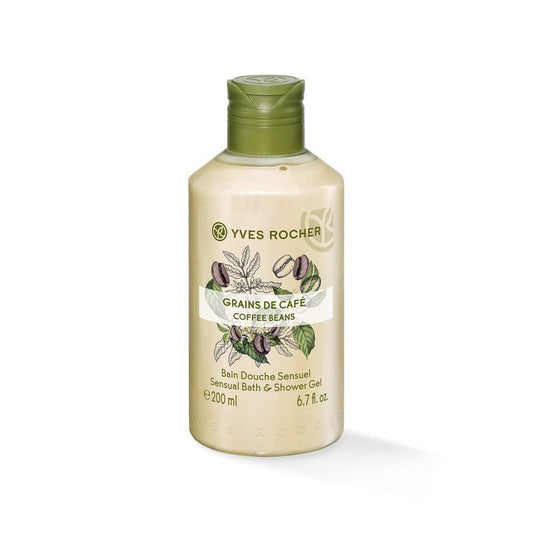 Yves Rocher Coffee Beans Sensual Bath & Shower Gel | Invigorating Aroma & Hydration