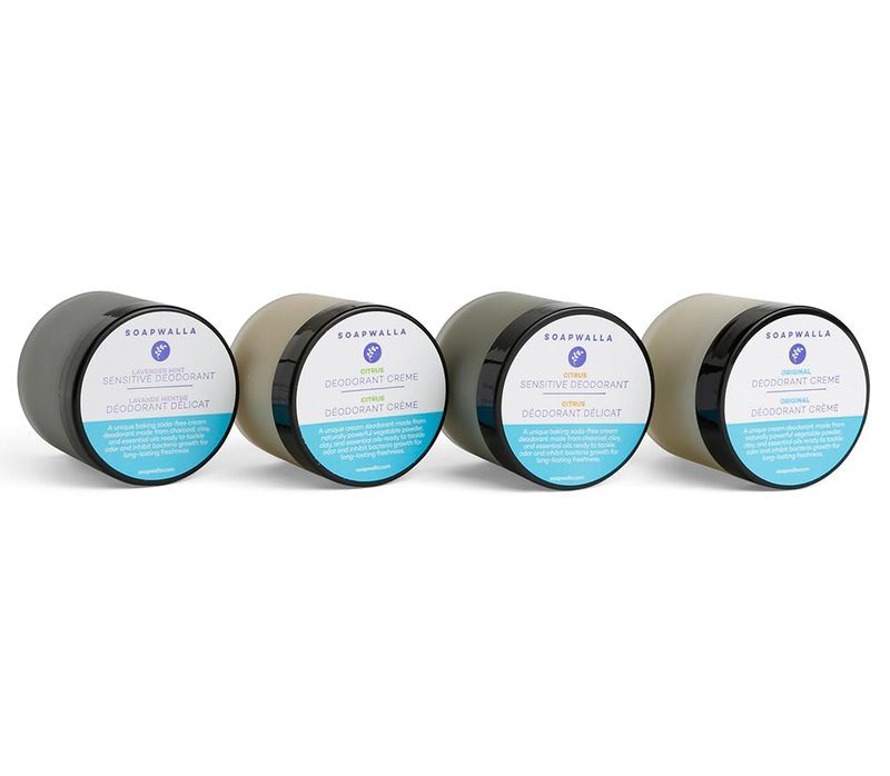 Soapwalla - Natural Citrus Aluminum-Free Deodorant Cream | Vegan, Cruelty-Free, Clean Skincare (Full Size, 2 oz | 57 g)