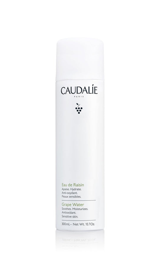 Caudalie Grape Water Face Mist, Intensely Hydrates and Soothes for All Skin Types, Sensitive Skin Safe Antioxidant Facial Spray - 300 mL