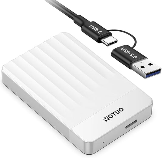 YOTUO Portable External Hard Drive Storage Expansion Mobile HDD USB 3.0 for PC, Mac, Desktop, Laptop, PS4, Xbox One X/S, Xbox 360, Office & Game (White, 320GB)
