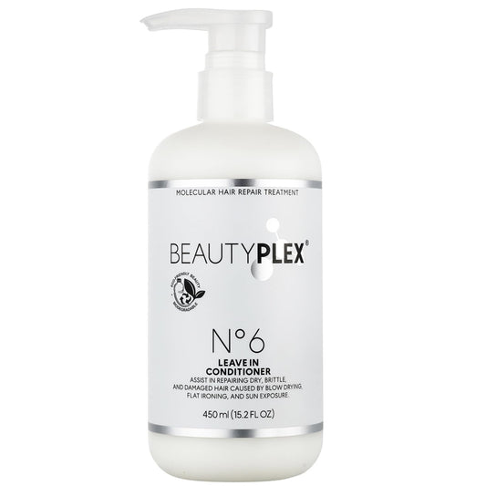 BEAUTY PLEX Leave in conditioner Professional Bond Repair Heat Protectant for Hair - Strengthens, Nourishes, Moisturizes & Repairs Hair Structure Softness Frizz Control. 450ml (15.2 oz)