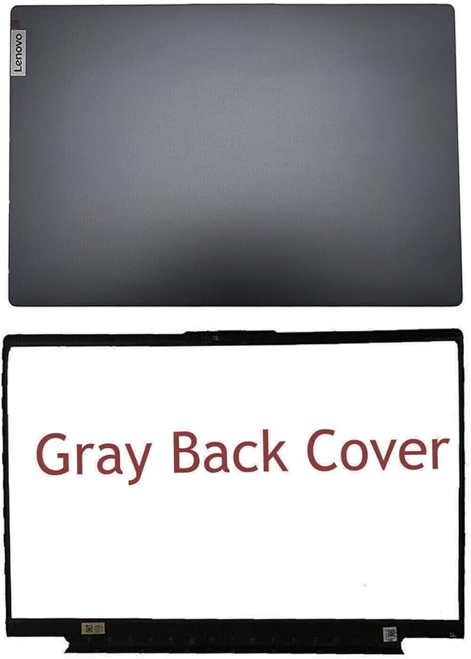 Wzqrps Replacement Laptop LCD Cover Back Rear Top Lid Hinges Front Bezel for Lenovo ideapad 5 15IIL05 15ARE05 15ITL05 15ALC05 5-15IIL05 5-15ARE05 5-15ITL05 5-15ALC05 5CB0X56073 5CB0Z31048 (Gray)