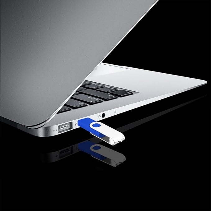 50-Pack of 8GB USB Flash Drive Bulk EASTBULL FAT32 Thumb Drives Pack (Blue)