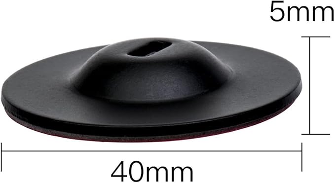 I3C Anchor Plate Adhesive Security Plate, Laptop Lock Plate with Slot, Universal Lock Plate for Laptop, Monitor, Smart Phone,Tablet, Other Electronic Products 4 Pack (Black)