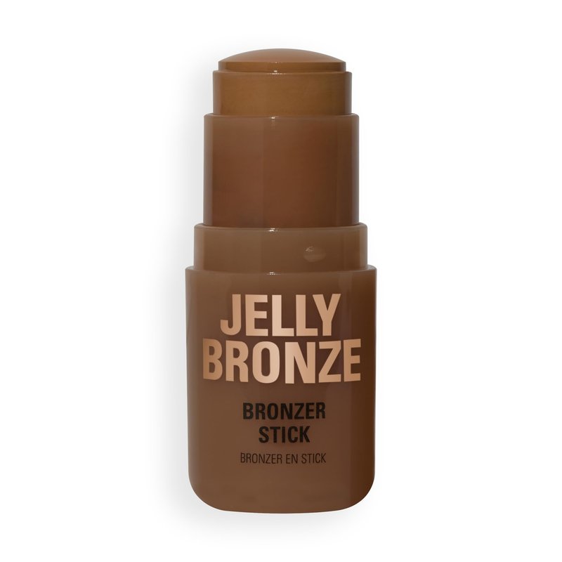 Revolution, Jelly Bronzer Tint Stick, Sheer Liquid Gel Bronzing Makeup for a Sun-Kissed Glow to Cheeks, Vegan & Cruelty-Free, Medium Sunset, 0.28 oz