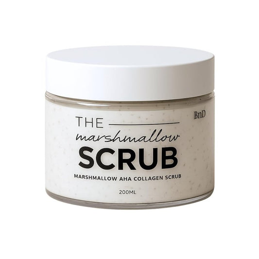 BnD AHA Marshmallow Exfoliating Body Scrub, 6.76 fl.oz-Korean Beauty