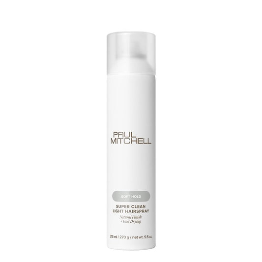 Paul Mitchell Super Clean Light Hairspray, Fast Drying, Soft Hold + Natural Finish, For Fine Hair, 9.5 oz
