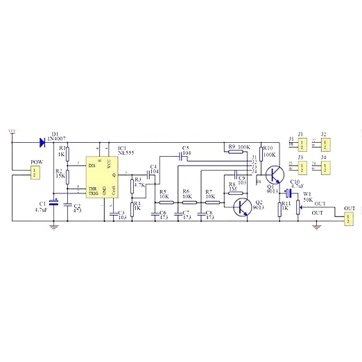 Yidab Soldering Practice Kit DIY Multiplex Waveform Generator Plug-in Circuit Kit Learn Soldering Kit for Beginners