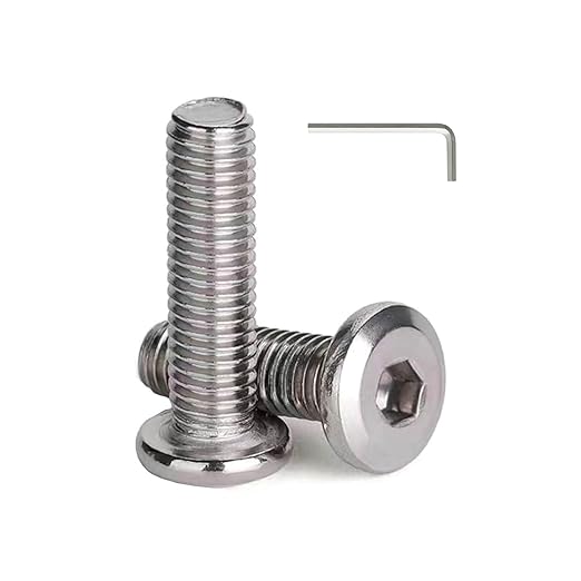 1/4-20 x 1 (25 Pack) Flat Head Hex Socket Cap Screws Bolts, 304 Stainless Steel 18-8, Hex Drive, Bright Finish, Fully Machine Thread