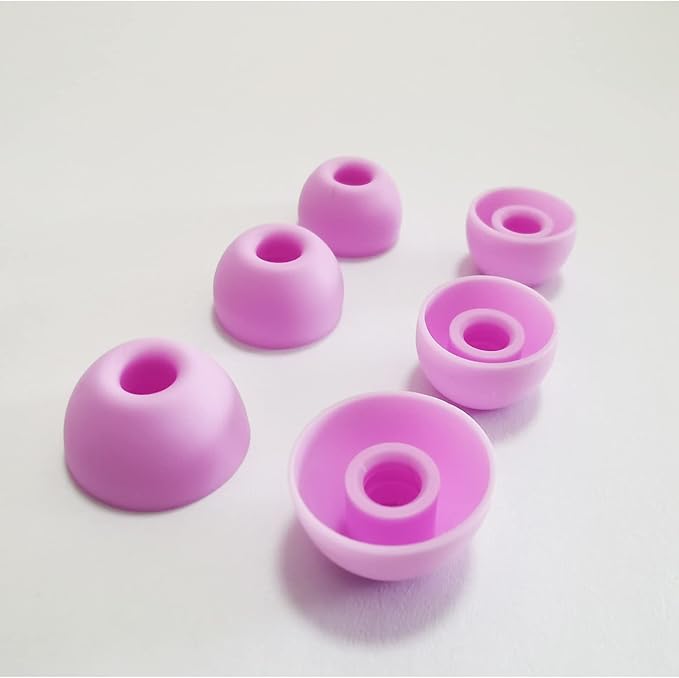 Silicone Ear Tips for Beats Fit Pro, Studio Buds, Powerbeats Pro 2, Solo Buds - 6 Pairs S/M/L Replacement Tips, Secure Fit Noise Isolation for Sports & Workouts (Purple)