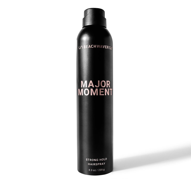 Beachwaver The Co. Major Moment Strong Hold Hairspray - Full Size (8.3 Oz) | Extra-Strength Vegan Hairspray For Long-Lasting Styles w/Brushable Finish - Removes Frizz & Locks In Style