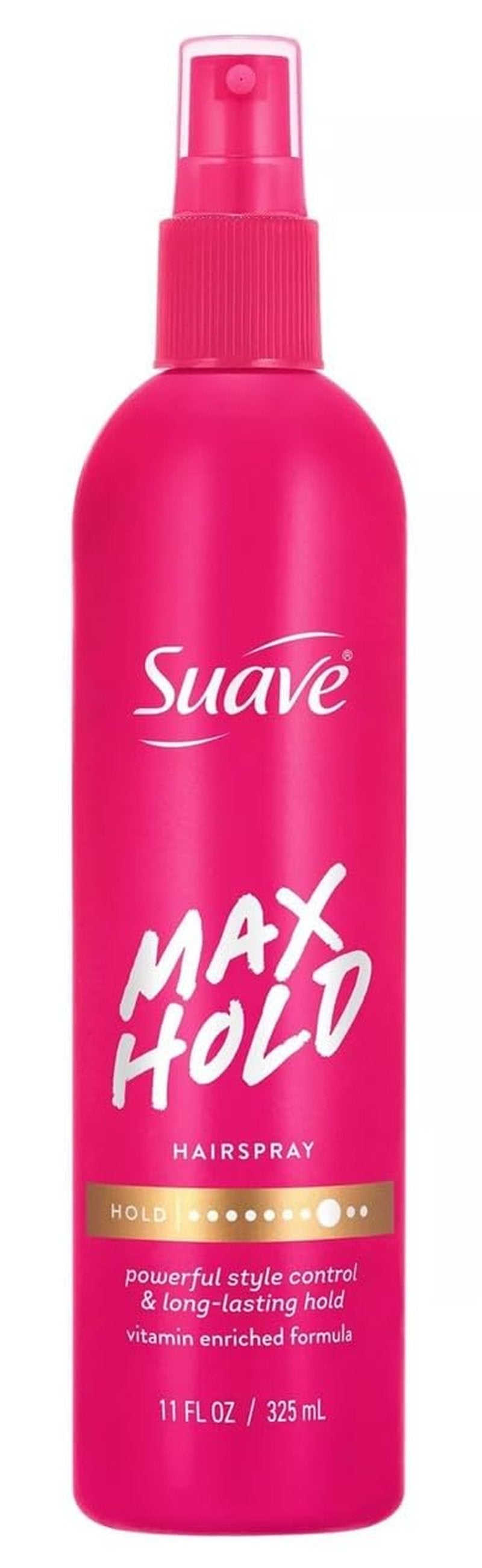 Suave Hairspray Max Hold - 11 Ounce Pump | Long-Lasting Hold, Pack of 6