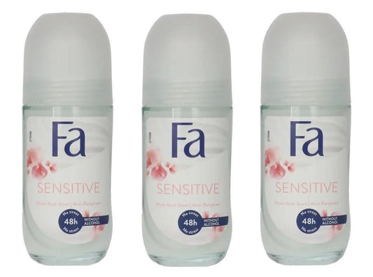(Pack of 3 bottles)Invisible Sensitive Women's Roll On Anti-perspirant Deodorant (Pack of 3 Bottles, 1.7oz / 50ml Each Bottle) Y