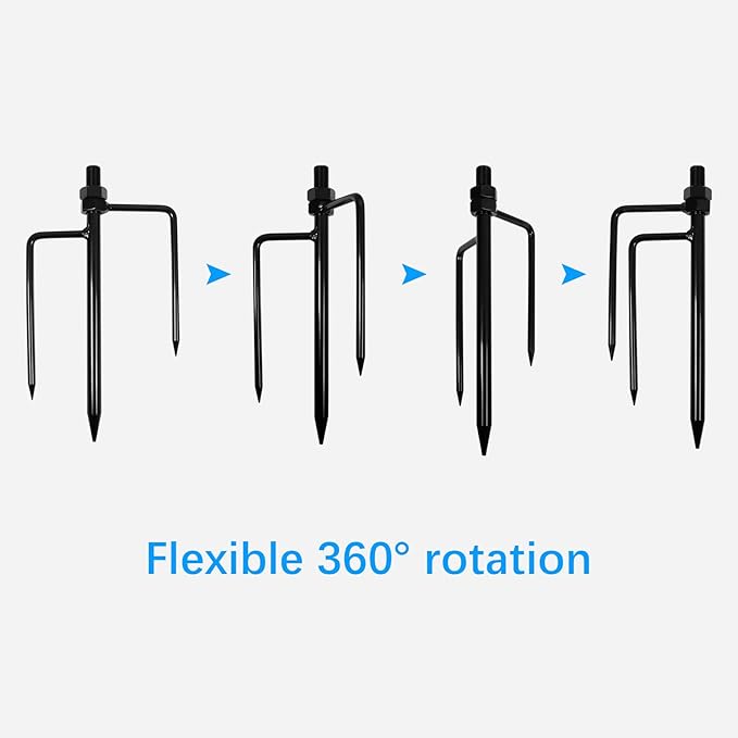 Koroao Ground Stake Mount for eufy Solocam S340/E30/S330,Reolink Argus PT 3MP/4MP/5MP,AOSU SE/Lite/Max,ANSQUE(GU01/SA01),SEHMUA,TP-Link Tapo Outdoor Pan/Tilt Wi-Fi,Cinnado B6 Security Cameras (Black)