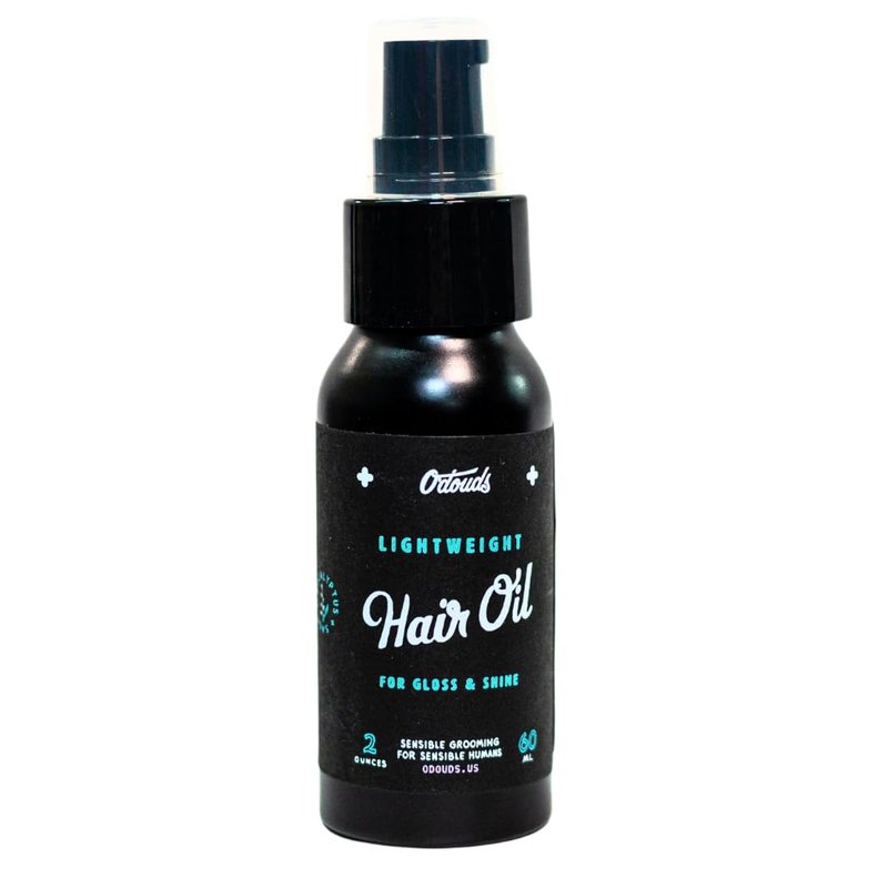 O'Douds Lightweight Hair Oil - Adds Gloss, Shine & Luster with Frizz Control - For Fine, Thin & Naturally Greasy Hair - Eucalyptus & Sage Scent, 2oz.