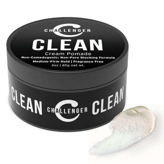 Fragrance-Free Cream Pomade - Non-Comedogenic Hair Gel for Medium Firm Hold | 3oz