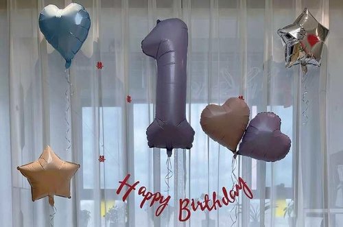 Lilac 40-Inch Number 4 Foil Balloon - Giant 4th Birthday Party Decoration for Kids