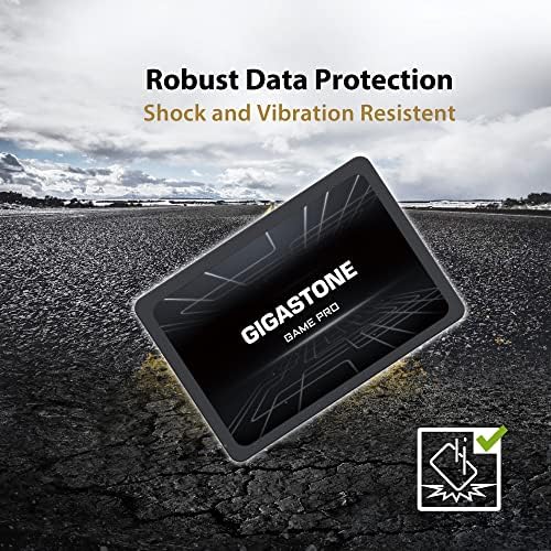 Gigastone 256GB SATA SSD (5-Pack) 2.5 inch SSD 520MB/s Upgrade Laptop PC Memory and Storage PS4 HDD Replacement 2.5" Internal Solid State Hard Drives SATA III SLC Cache 3D NAND Game Pro Performance