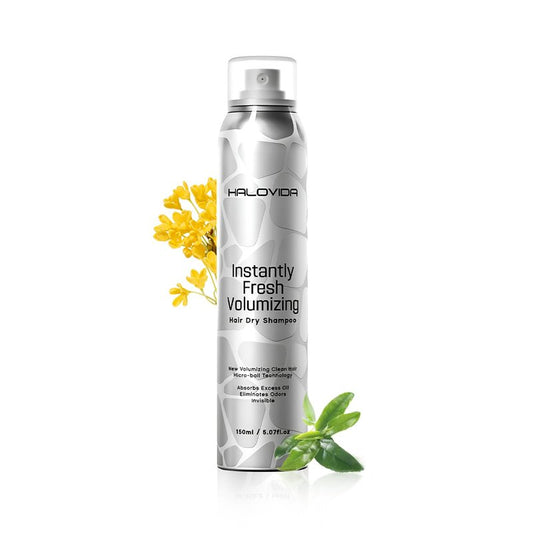 HALOVIDA Dry Shampoo for Women, Invisible Dry Scalp Shampoo Spray for Dark Hair Leaves No White Residue, Absorb Oils, Volumizing & Refresh Hair for 72 Hours, 5.07 Fl Oz