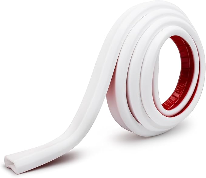 TV Cord Hider – Flexible Wall Cord Cover Slim Design Silicone Cable Raceway - Self Adhesive, Cut to Size Design for Hiding Wires on Wall - Clean Home Setup Cable Concealment (White, 6 Feet)