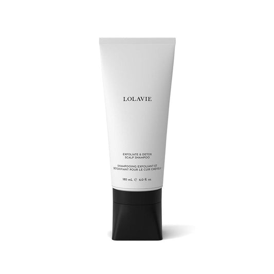 LolaVie Exfoliating Scalp Shampoo - 2-in-1 Clarifying Formula with Activated Charcoal & AHAs | 6 oz - Color Safe for All Hair Types